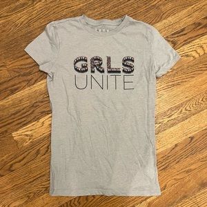 Medium gray “girls unite” tshirt